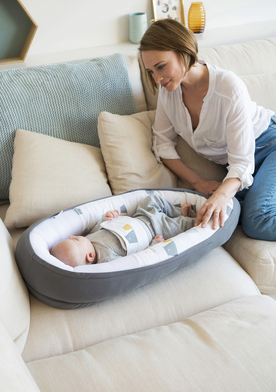 Babynest för sovstunden