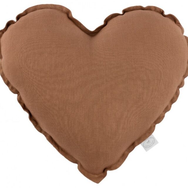 Cotton & Sweets kudde hjärta - Chocolate