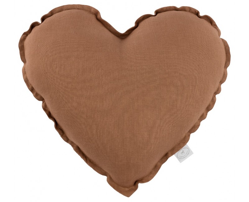Cotton & Sweets kudde hjärta - Chocolate