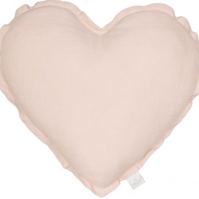 Cotton & Sweets kudde hjärta - Powder Pink